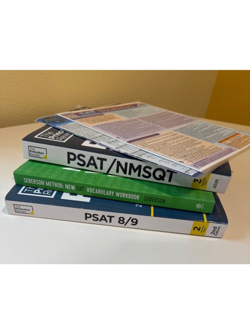 SAT & PSAT Prep Books Lot: PSAT/NMSQT 2025 PSAT 8/9 2nd Ed SAT Vocabulary SAT Ma